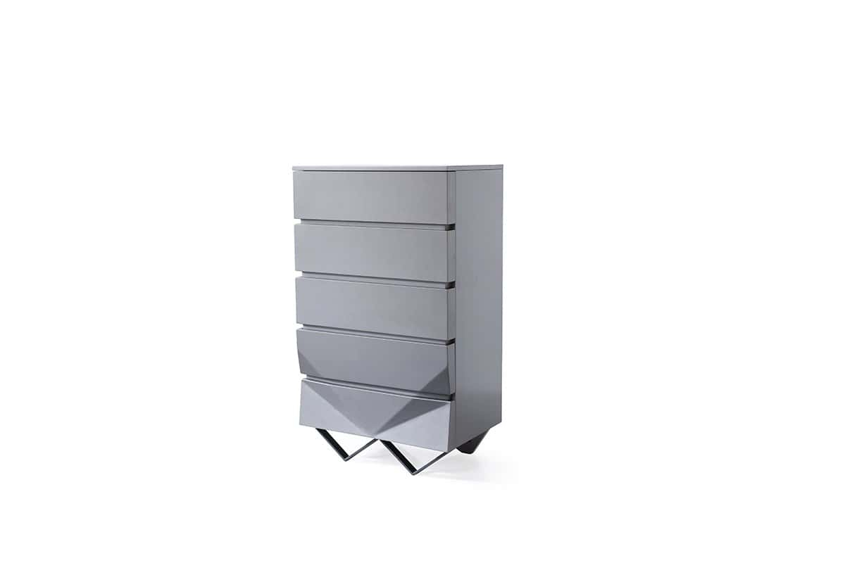 Modrest Duke Modern Grey Chest At Futonland with regard to The Art of Choosing the Right Nightstand for Your Home