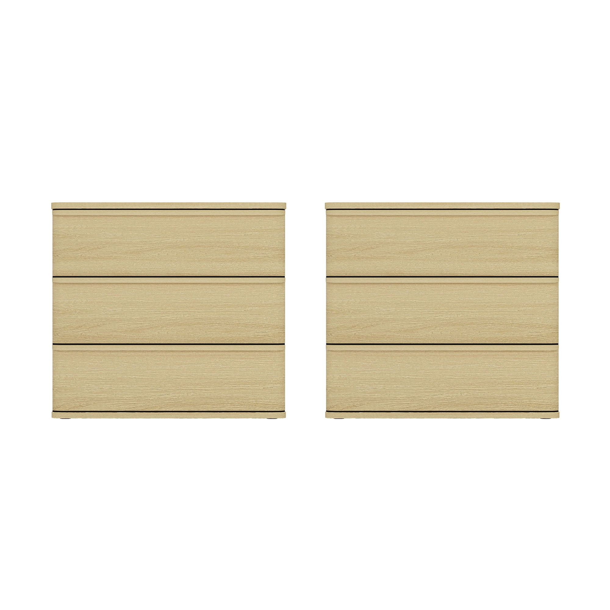 Molly Modern Nightstand With 6 Drawers In Natural Oak - Set Of 2 ... within Building a Restful Environment Through Thoughtful Furniture Selection