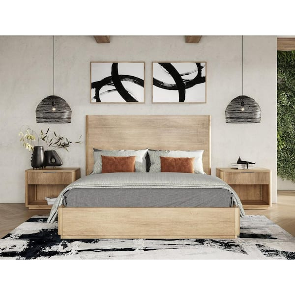 Mr Modrest Nova Domus Santa Monica Modern Natural Oak 1 Drawer 31.5 In ... for Nova Domus Santa Barbara Modern Natural Nightstand