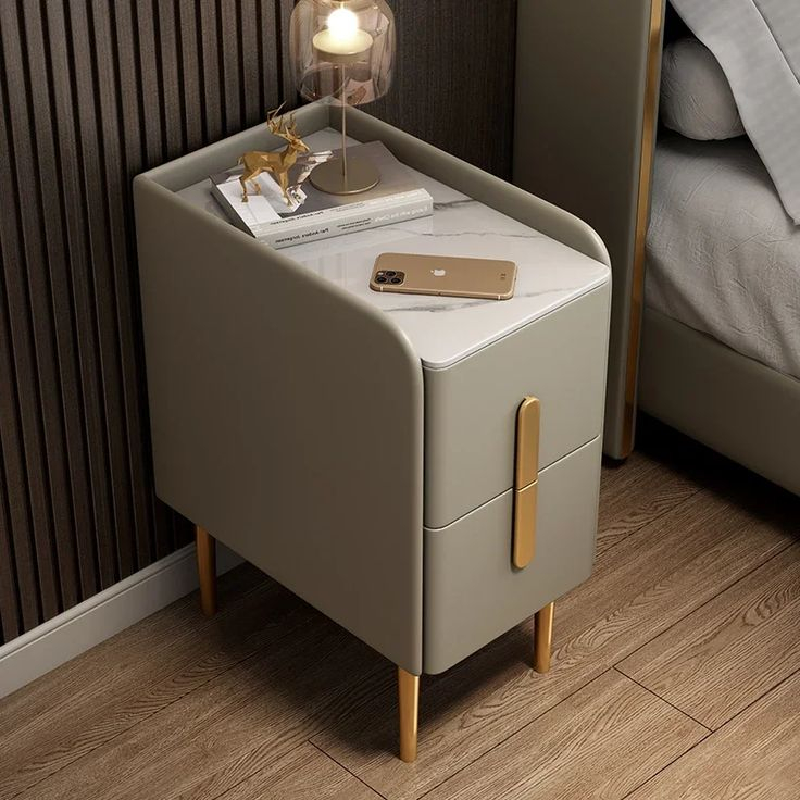 Narrow Smart Nightstands Modern Living Room Smart Small Bedside Table ... in How to Select the Right Smart Nightstand for Contemporary Living Spaces