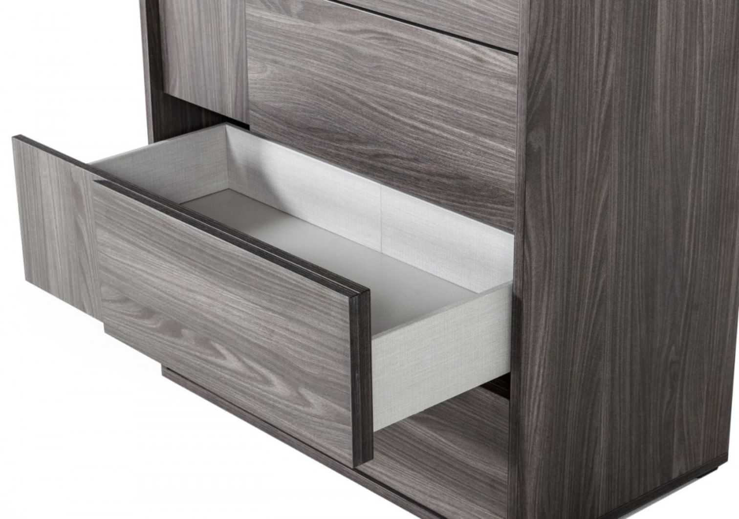 Nova Domus Asus Italian Modern Elm Gray Chest - Transitional - Dressers ... intended for Nova Domus Asus Italian Modern Elm Grey Nightstand
