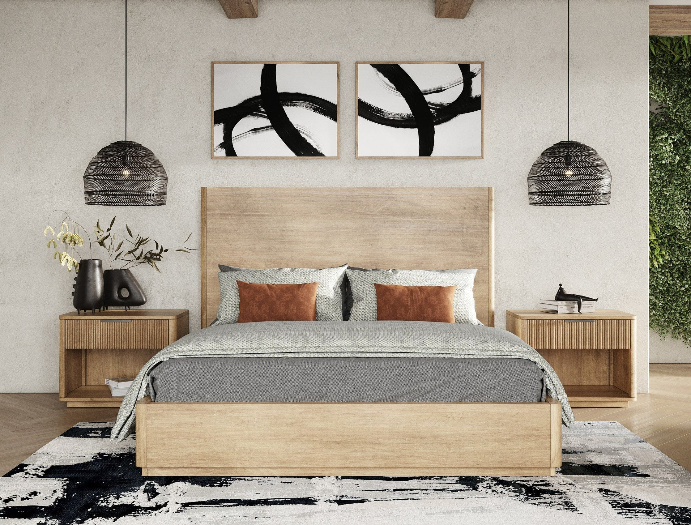 Nova Domus Santa Monica - Modern Natural Oak Nightstand At Futonland with regard to Nova Domus Santa Monica Modern Natural Oak Nightstand