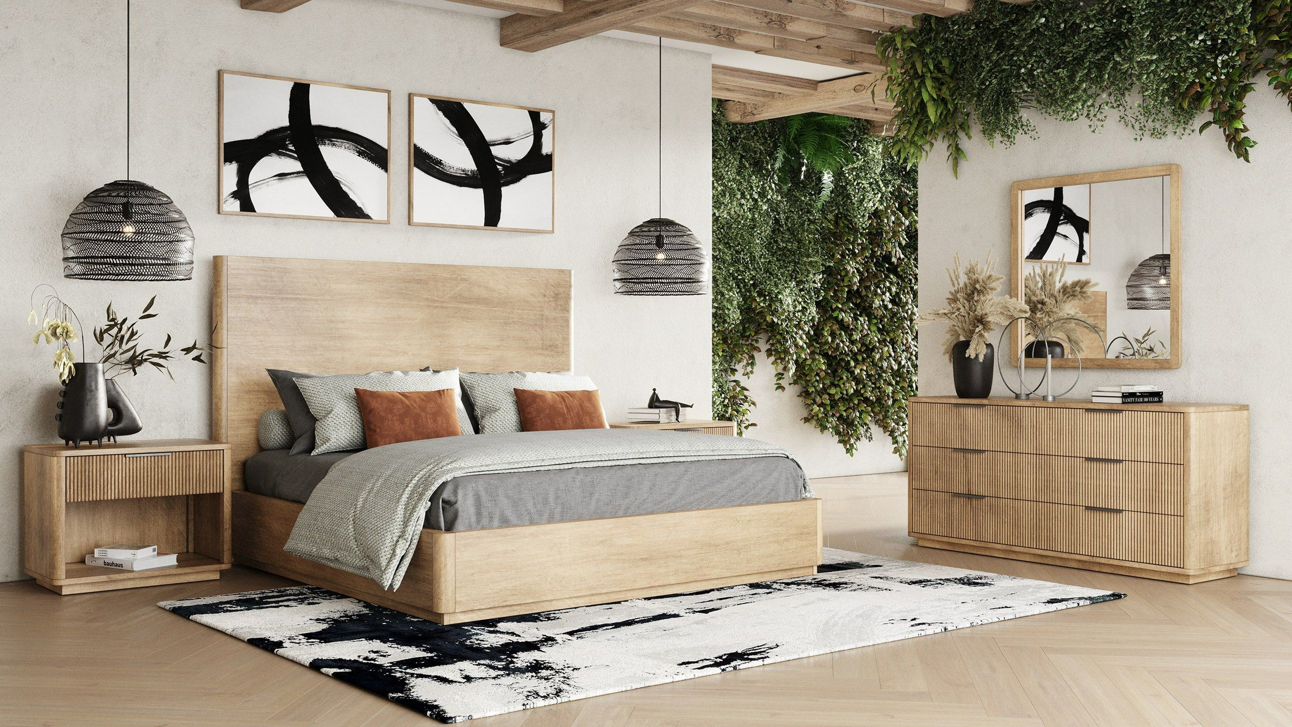 Nova Domus Santa Monica Modern Natural Oak Nightstand - Transitional ... intended for Nova Domus Santa Monica Modern Natural Oak Nightstand