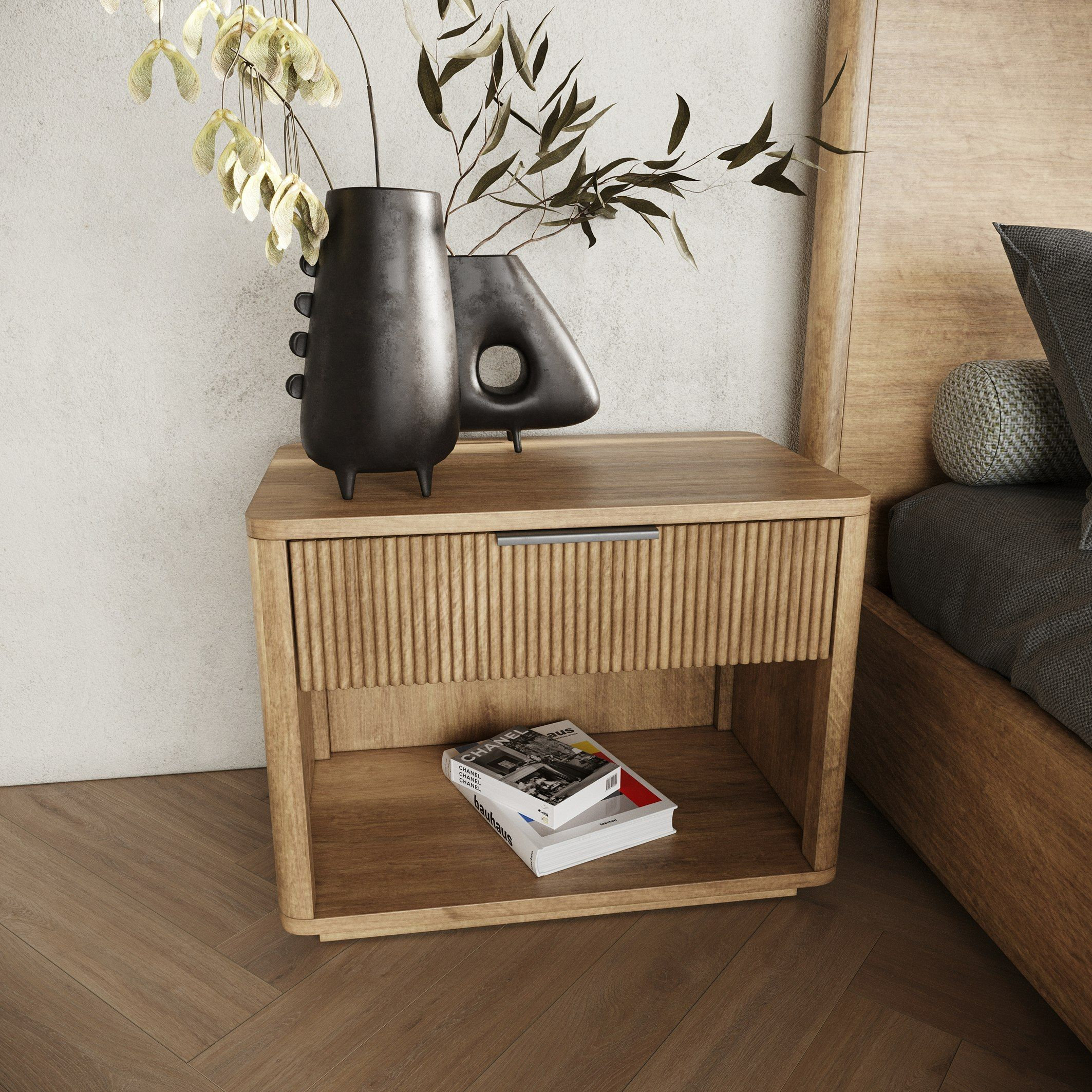 Nova Domus Santa Monica Modern Natural Oak Nightstand - Transitional ... with Nova Domus Santa Barbara Modern Natural Nightstand