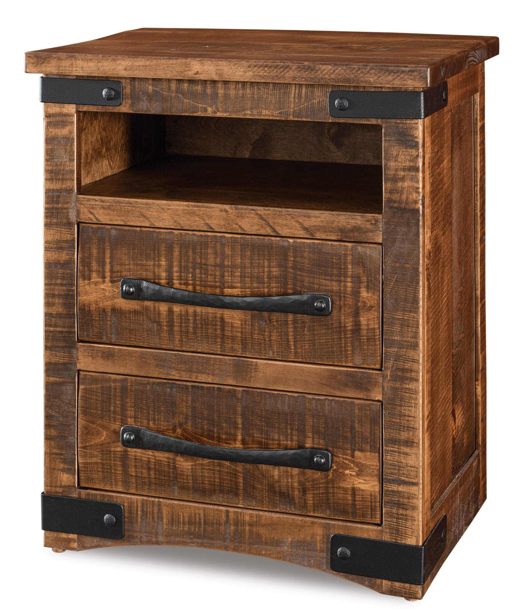 Orewood Nightstands | Amish Solid Wood Nightstands | Kvadro Furniture pertaining to St Denis Nightstand Beachwood Finish Solid Wood Old World Distressed