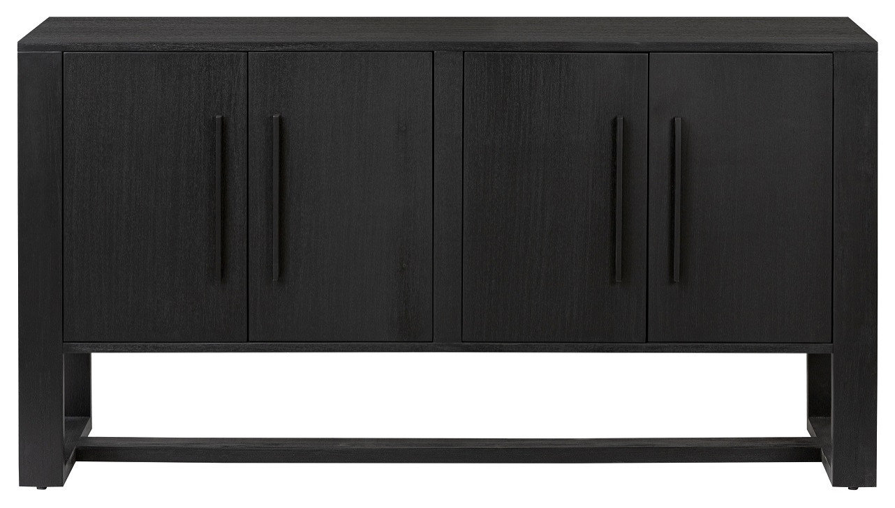 Pacifica Sideboard, Wire Brushed Ebony Oak - Transitional - Buffets And ... regarding The Art of Choosing the Right Nightstand Set for Your Home