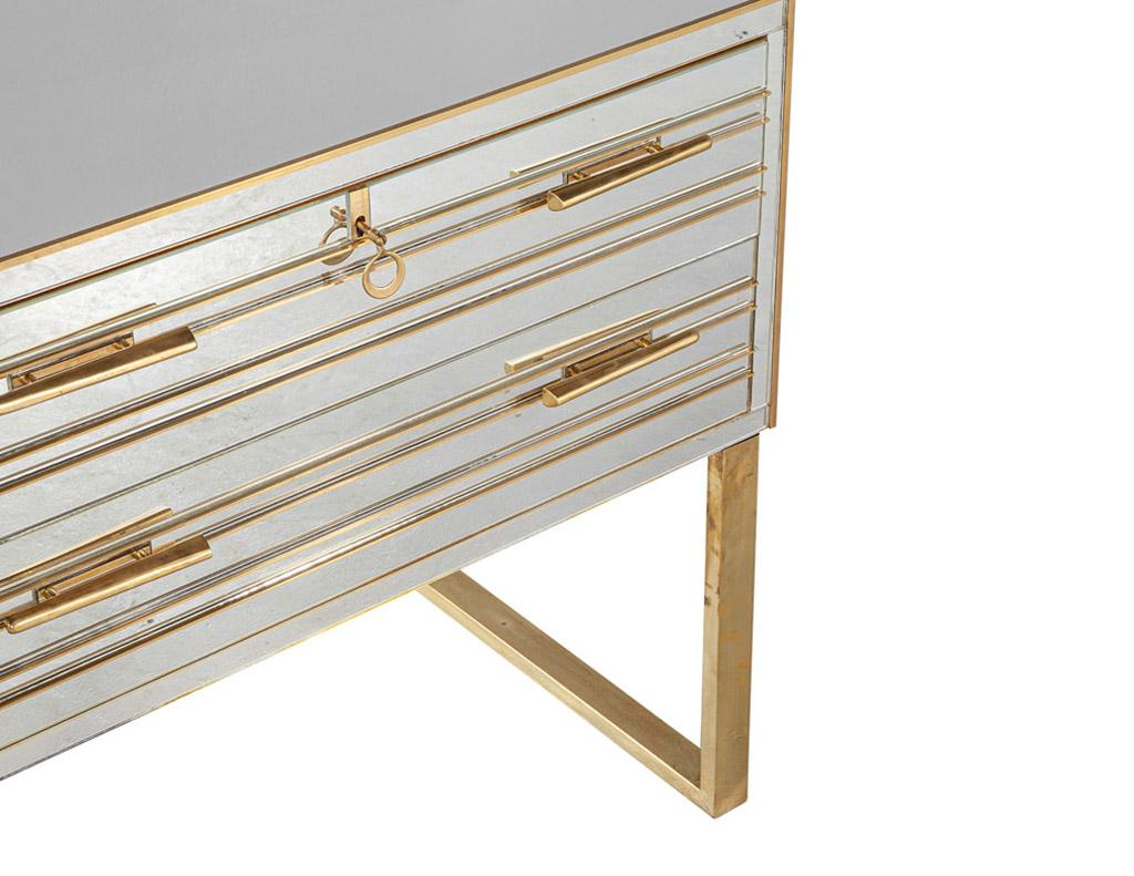 Pair Of Modern Italian Brass And Mirror Nightstand Chests For Sale At ... throughout Maximizing small spaces with nightstands that blend style and functionality