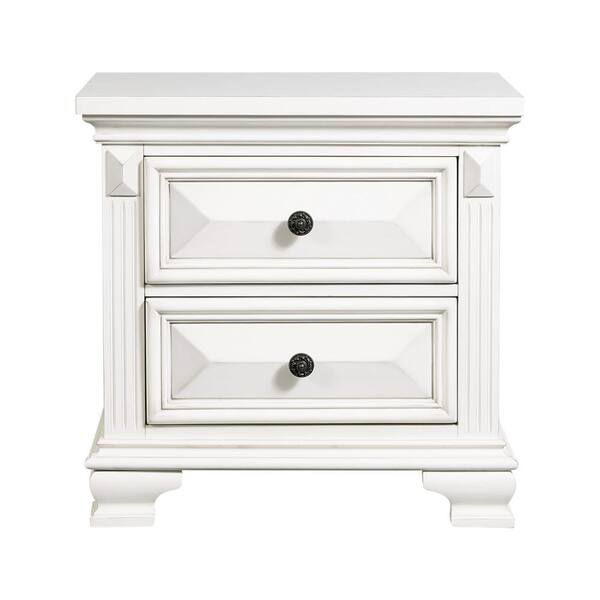 Picket House Furnishings Trent 2-Drawer Nightstand In White Cy750Ns ... in Understanding the Design Philosophy Behind Modern Nightstands