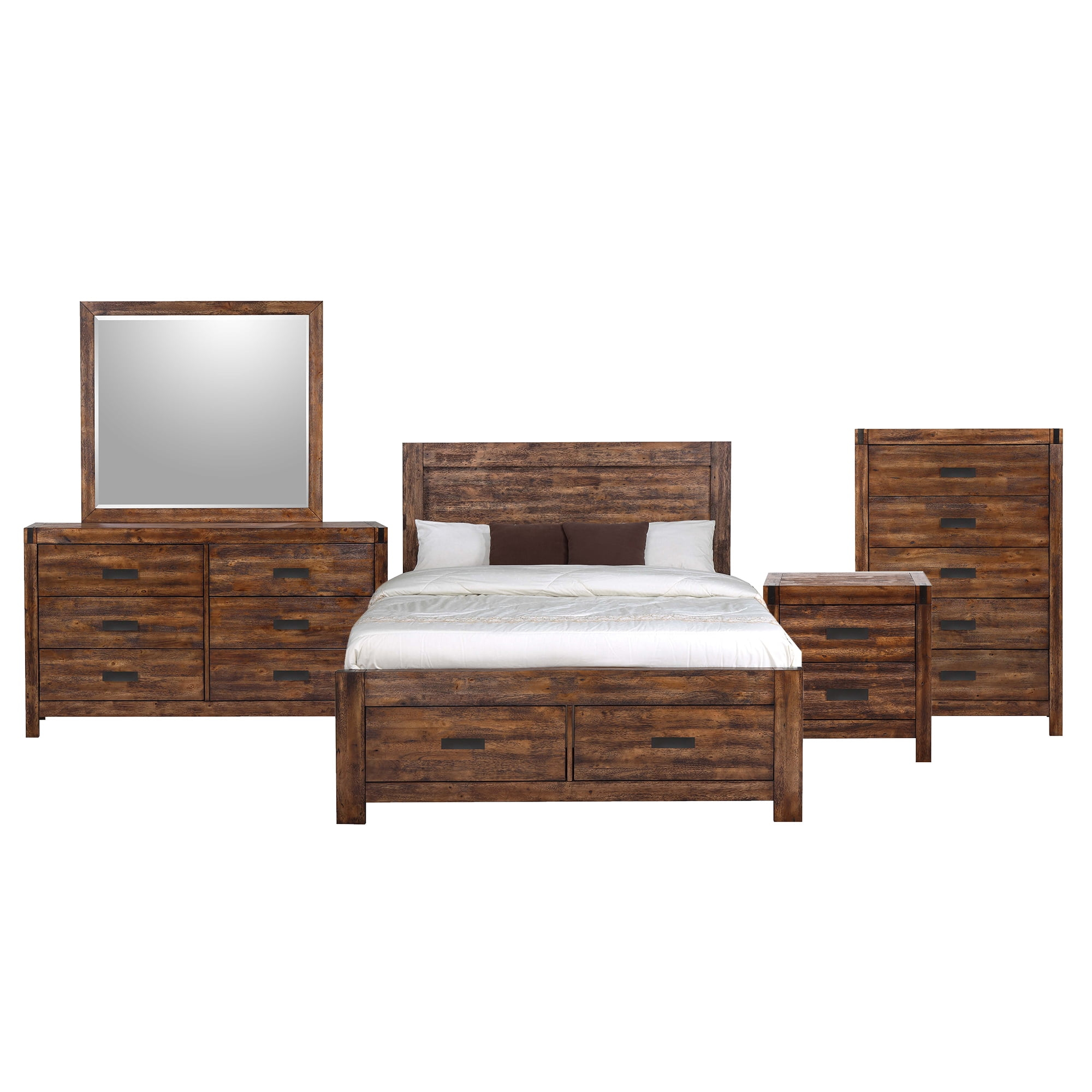 Picket House Furnishings Wren Full 5Pc Platform Storage Bedroom Set In ... with Understanding the Craftsmanship Behind Picket House Wren Nightstand in Chestnut