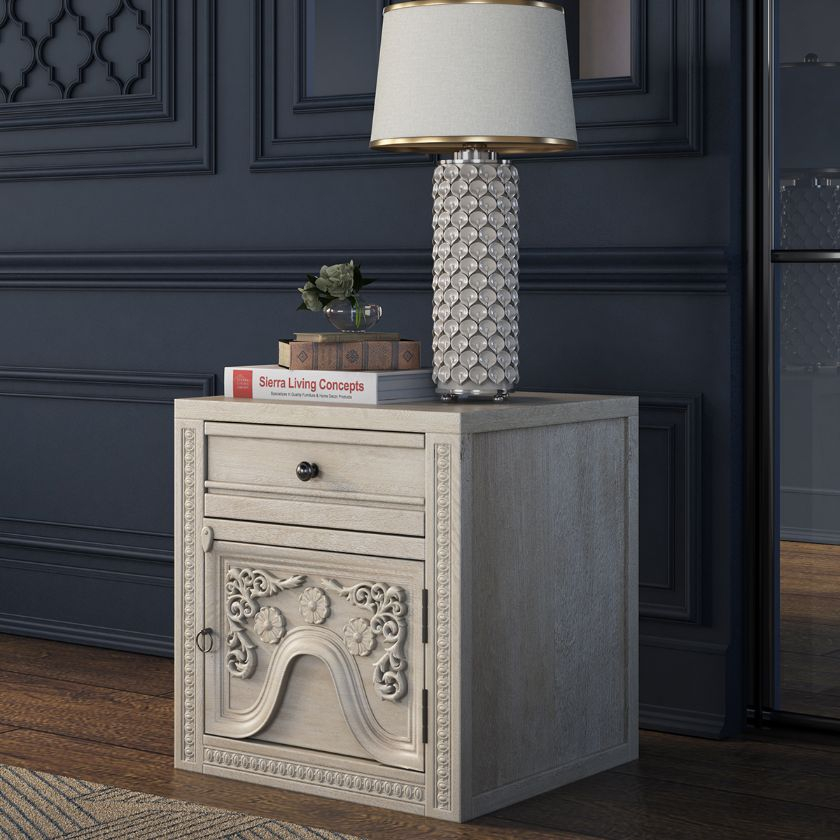 Pittsburg Solid Wood White One Drawer Nightstand With Cabinet in The 29" Nightstand Mistake That Cost Me $400 (And How to Avoid It)
