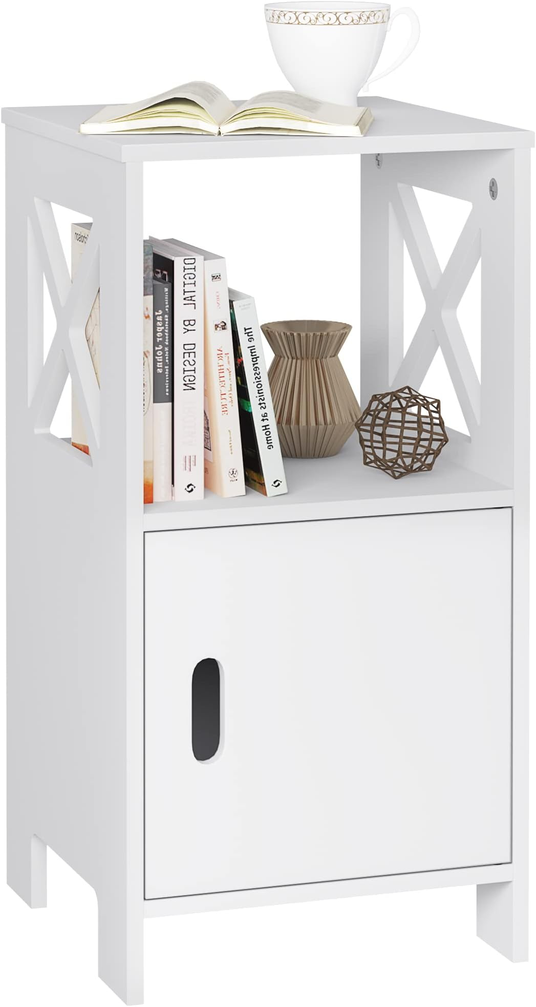 Rainbow Tree Slim Tall Bedside Table Cabinet With Drawer & Storage ... inside How to Choose the Perfect Nightstand for Your Bedroom Layout