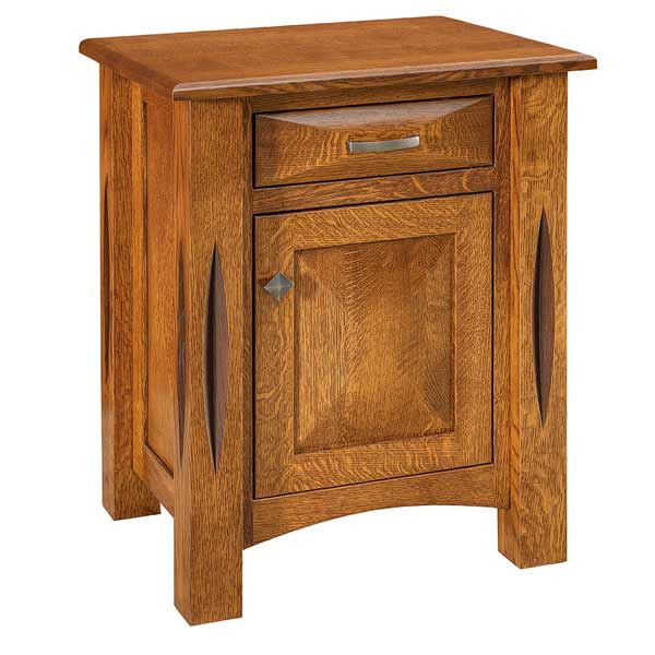 Ravena 1 Drawer 1 Door Nightstand - Buy Custom Amish Furniture for Why Most Bedroom Furniture Doesn't Work (And This One Actually Does)