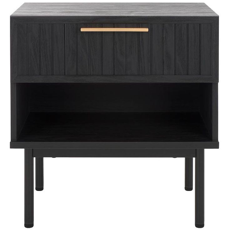 Safavieh Axelle 1-Drawer Nightstand | Wooden Cladding, Bed Bath And ... pertaining to Understanding the craftsmanship behind Safavieh Couture Shelbie nightstands