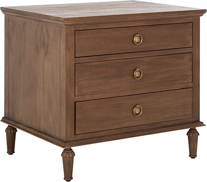 Safavieh Brown (Fully Assembled) Couture Home Collection Lisabet 3 ... pertaining to Safavieh Couture Allisyn 3 Drawer Wood Nightstand, Brown