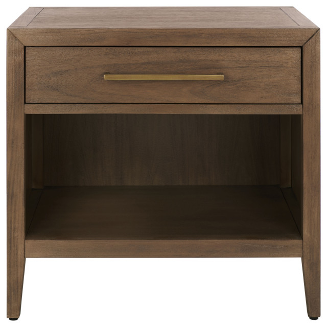 Safavieh Couture Ariella 1 Drawer Wood Nightstand - Transitional ... throughout Safavieh Couture Haydriana 1 Drawer Wood Nightstand, Black