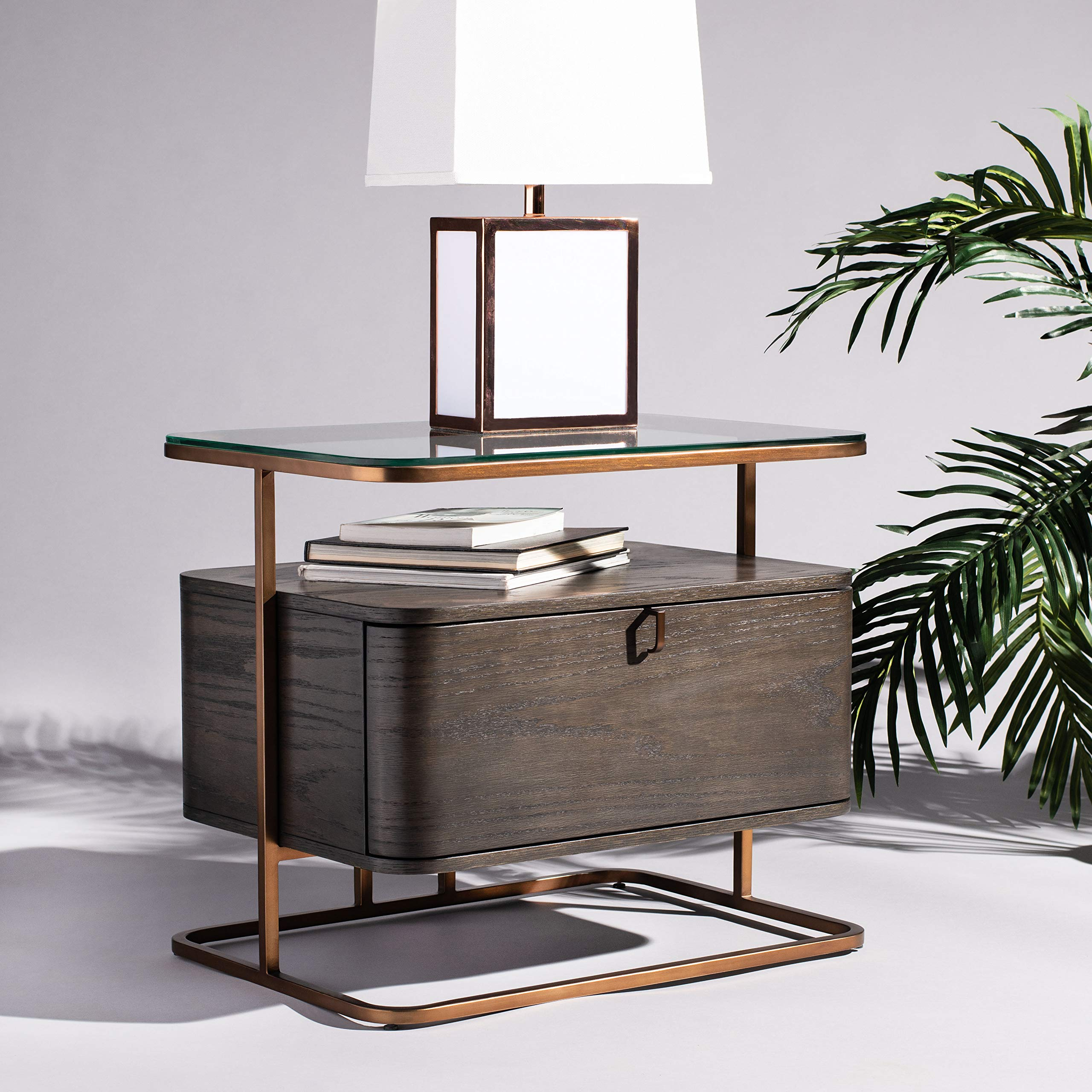 Safavieh Couture Home Johnson Dark Walnut Brown 1-Drawer Nightstand inside Discovering the Cultural Heritage Embedded in Persian-Inspired Furniture