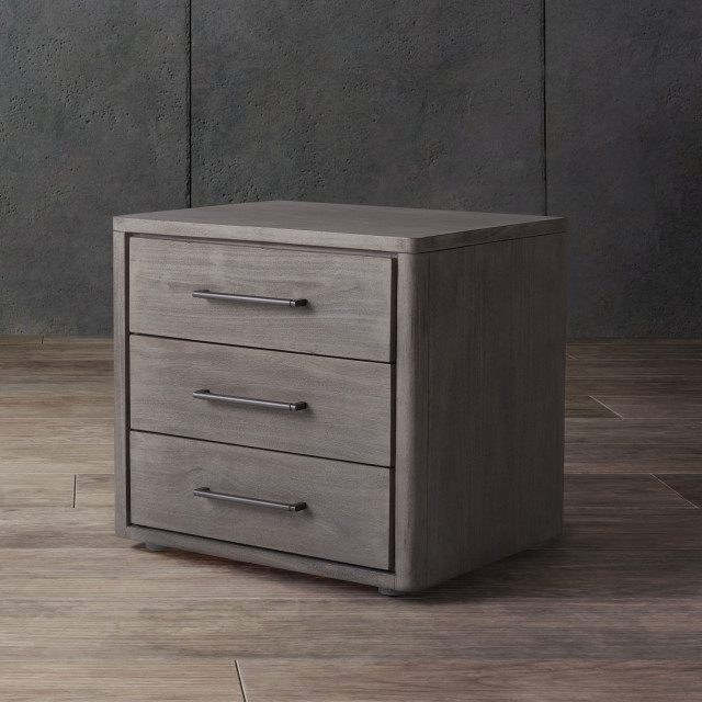 Safavieh Couture Rosey 3 Drawer Wood Nightstand, #N/A - Transitional ... in Balancing Aesthetics and Practicality in Modern Bedroom Furniture Choices