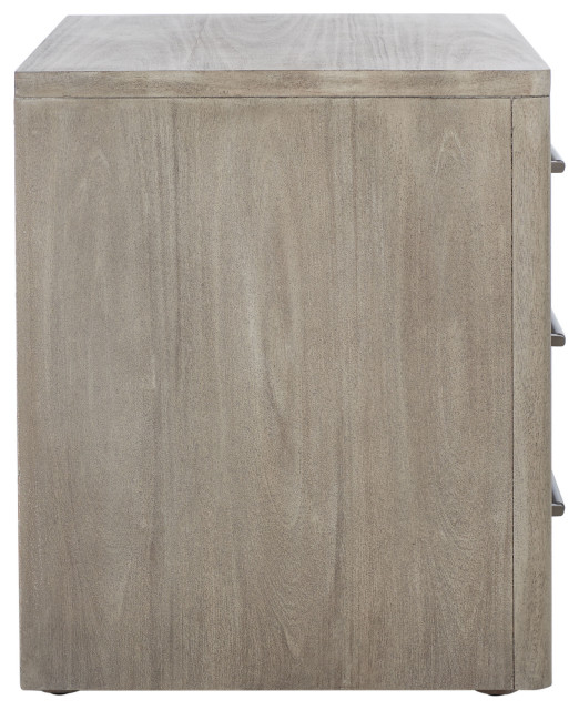 Safavieh Couture Rosey 3 Drawer Wood Nightstand, #N/A - Transitional ... with regard to Balancing Aesthetics and Practicality in Modern Bedroom Furniture Choices