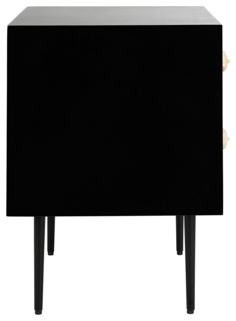 Safavieh Couture Tessie Bone Inlay Nightstand Black, #N/A ... throughout Safavieh Couture Shelbie 1 Drawer Nightstand, Black