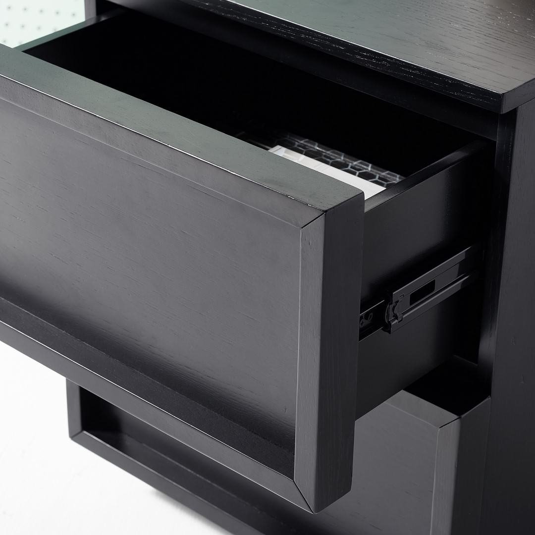 Safavieh Couture Zeus 2 Drawer Nightstand, #N/A - Transitional ... pertaining to Understanding the craftsmanship behind Safavieh Couture Gabrietta nightstands