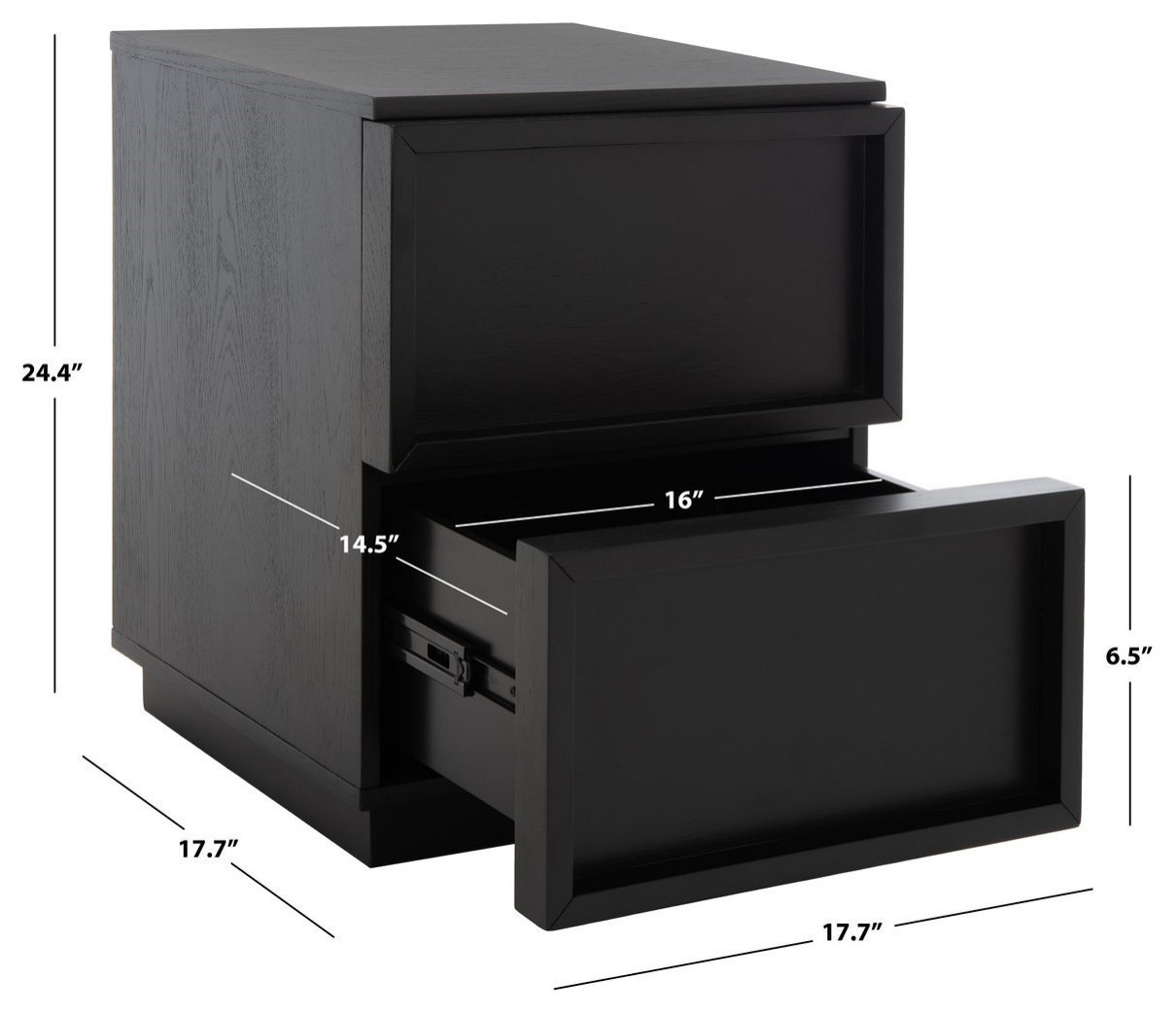 Safavieh Couture Zeus 2 Drawer Nightstand, #N/A - Transitional ... with Safavieh Couture Gabrietta 2 Drawer Nightstand Natural / Black