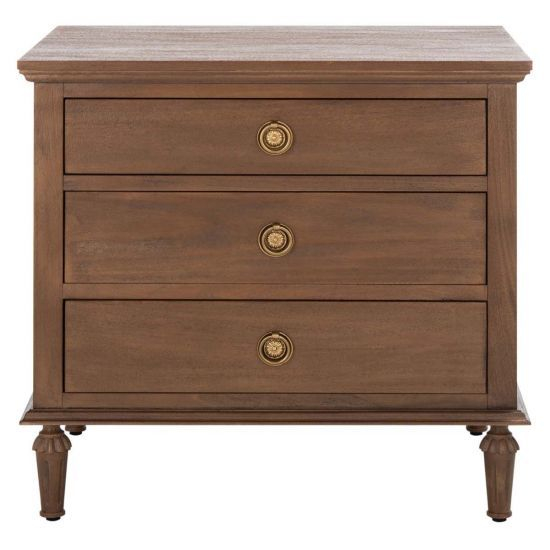 Safavieh Lisabet 3 Drawer Wood Nightstand - Brown with The Safavieh Couture Nightstand Secret I Wish I'd Known Before Buying