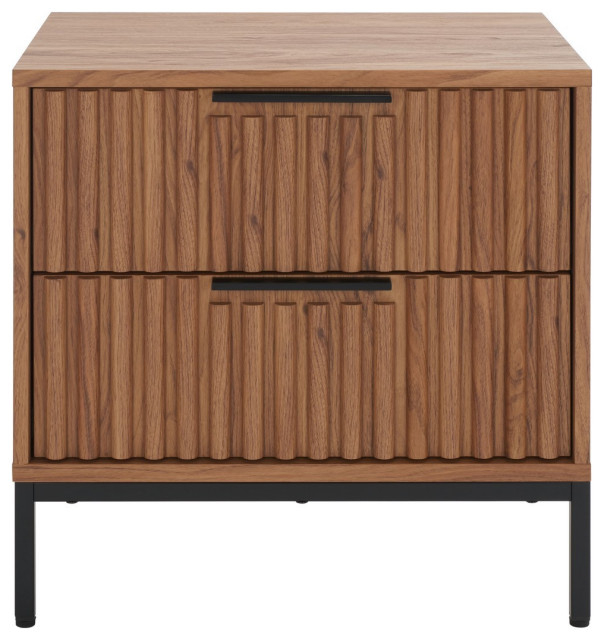 Safavieh Lylia 2 Drawer Nightstand, #N/A - Industrial - Nightstands And ... throughout Understanding the Craftsmanship Behind Safavieh Oak Nightstand
