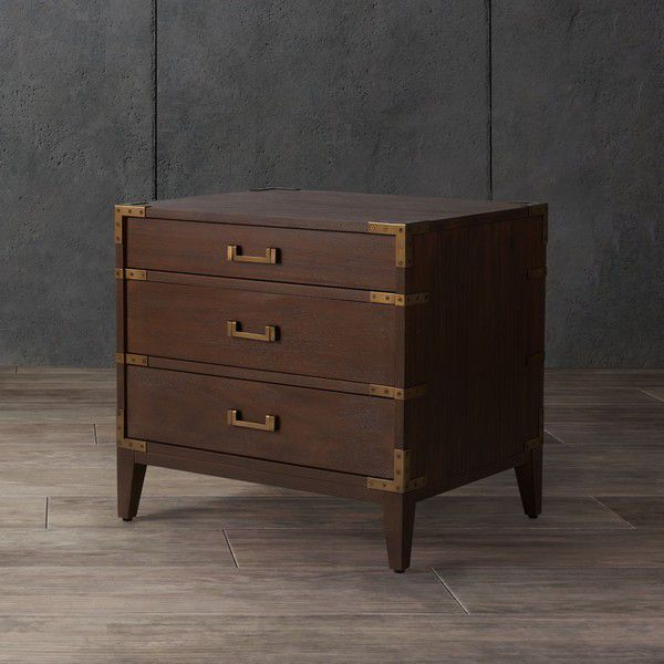 Safavieh Nisha 3 Drawer Wood Nightstand - Brown | Wood Nightstand ... in Understanding the craftsmanship behind Safavieh Couture Nisha nightstands