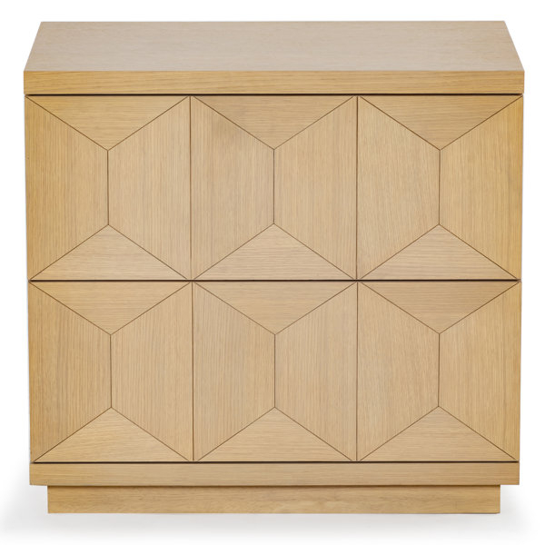 Safaviehcouture Deziree Wood 2 Drawer Nightstand | Perigold within Safavieh Couture Deziree Wood 2 Drawer Nightstand, Natural