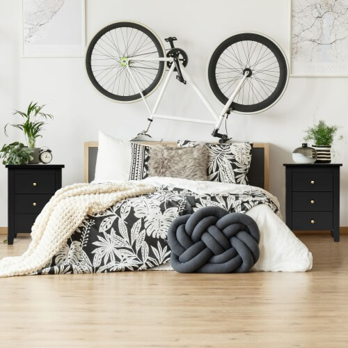 Set Of 2 Nightstand End Beside Sofa Table W/ 3 Drawers Bedroom ... inside The Art of Choosing the Right Bedside Tables for Your Sleeping Area