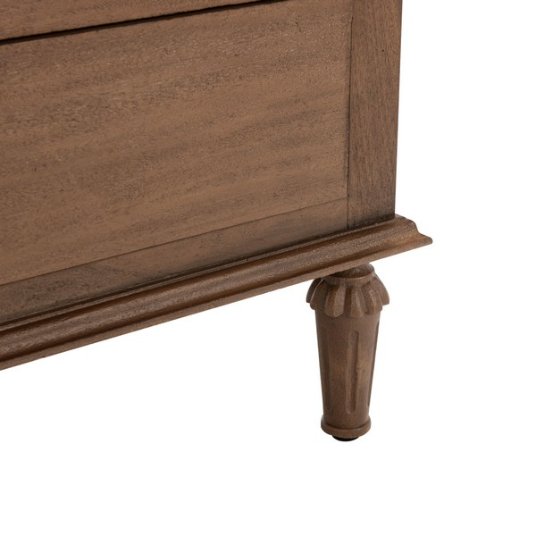 Sfv7705A - Safavieh with Safavieh Couture Lisabet 1 Drawer Wood Nightstand, Brown