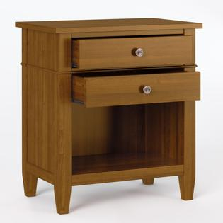 Simpli Home Carlton Solid Wood 24 Inch Wide Transitional Bedside ... inside Struggling With Warm Shaker Wood Furniture? This Is What's Actually Wrong