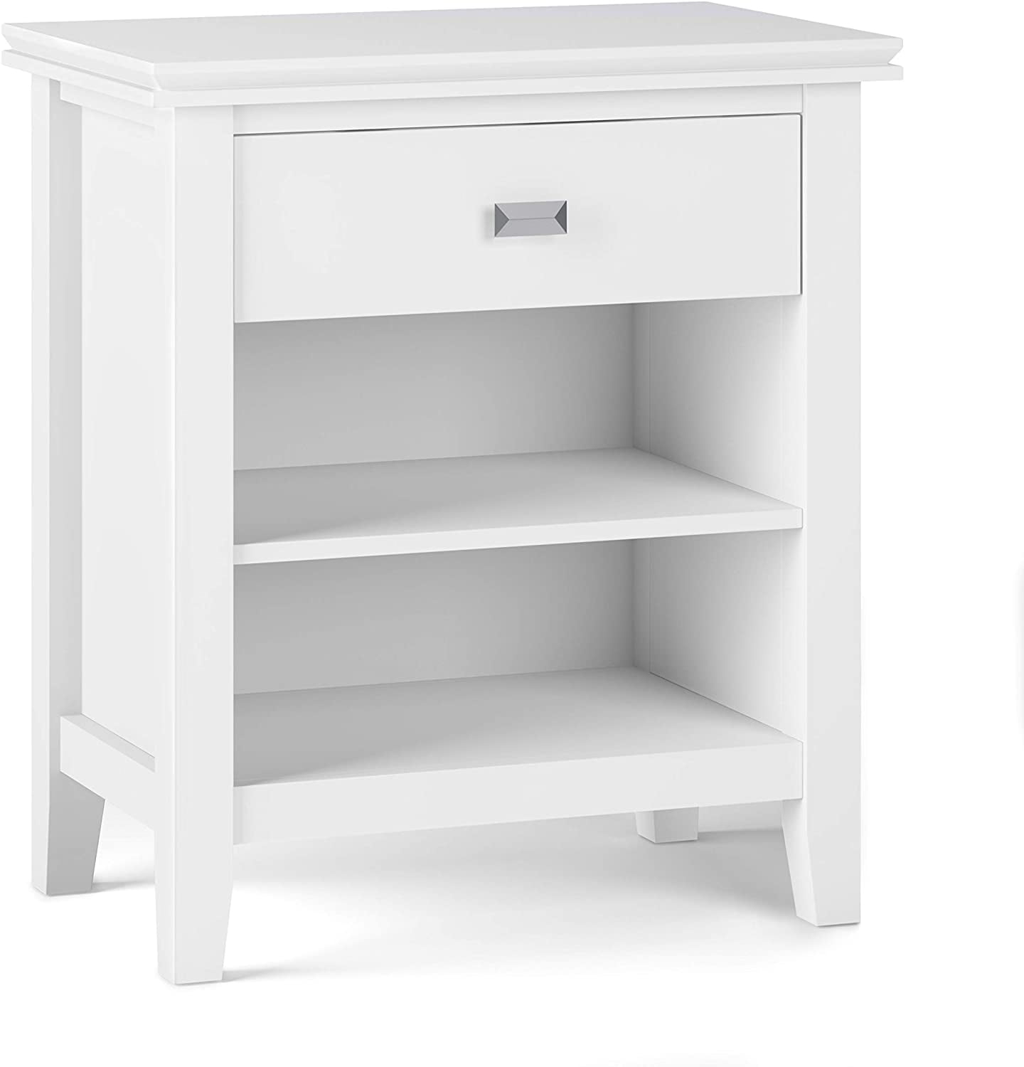 Simplihome Artisan 24 Inches Wide Night Stand, Bedside Table ... throughout Carlton Solid Wood 24 Inch Wide Bedside Nightstand Table In Distressed Grey