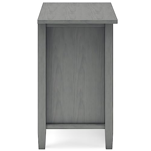Snapklik.com : Simplihome Warm Shaker Solid Wood 24 Inch Wide ... inside Artisan Solid Wood 24 Inch Wide Bedside Nightstand Table In Distressed Grey