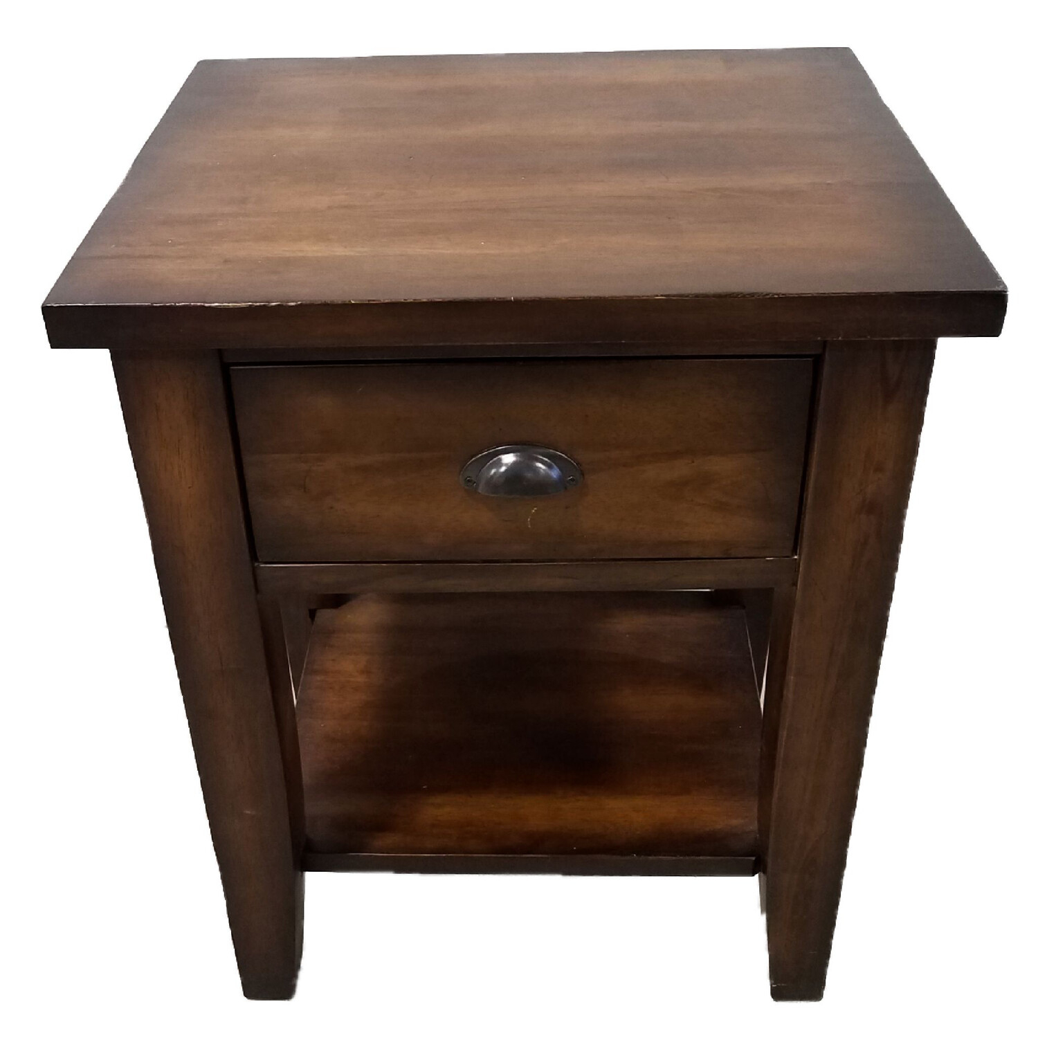 Solid Dark Wood Side Table W/Drawer And Shelf intended for Hatfield Nightstand Secrets I Wish Someone Had Told Me (And What Actually Works)