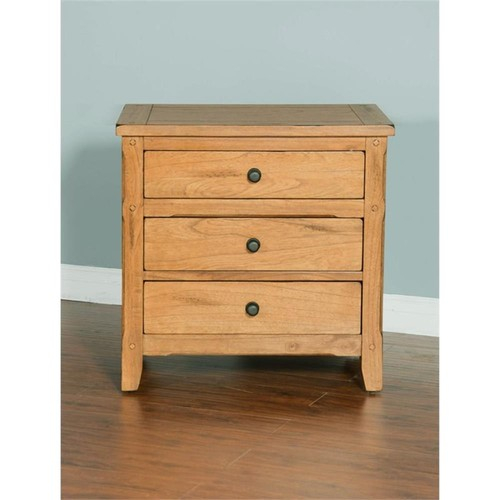 Sunny Designs Sedona 29" Petite Traditional Wood Night Stand In Rustic ... inside Sunny Designs Sedona 29" Petite Traditional Wood Night Stand In Rustic Oak