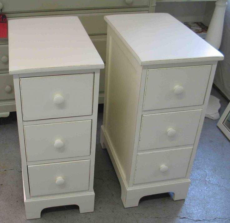 The 18 Best Slim Narrow Bedside Tables Images On Pinterest | White ... throughout Rustic Narrow Smart White Nightstand Bedside Table