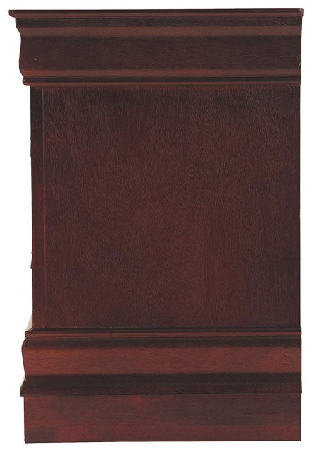 Traditional Nightstand, Unique Molding Detail And 2 Storage Drawers ... with Mastering the Art of Unique Molding Details in Furniture Construction