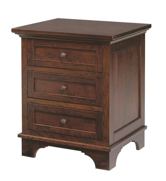 Transitional Solid Wood 3-Drawer Nightstand From Dutchcrafters Amish with Understanding the Appeal of Country-Chic Maple Wood Bedroom Furniture
