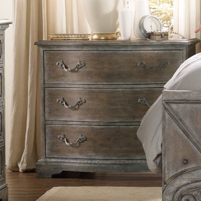 True Vintage 3 Drawer Nightstand | Rustic Furniture Design, Painted ... within Vintage Industrial Antique Silver Finished Metal Trunk 3-Drawer Nightstand