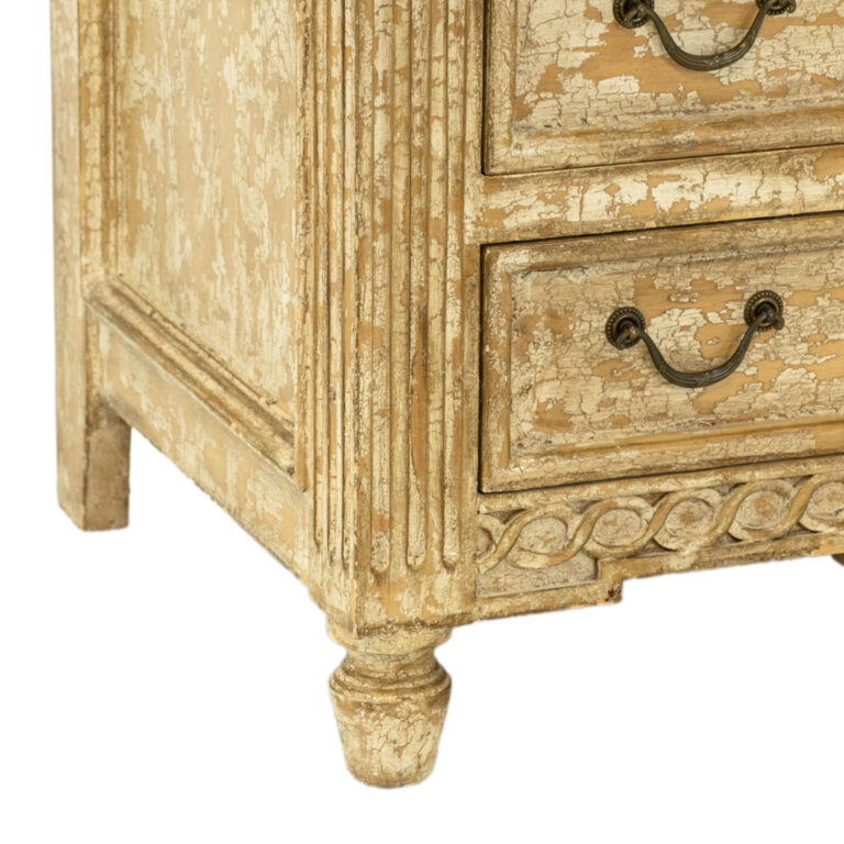 Two Drawer Nightstand With Distressed Off-White Finish | Grandview ... in How to choose the right nightstand that complements your bedroom style