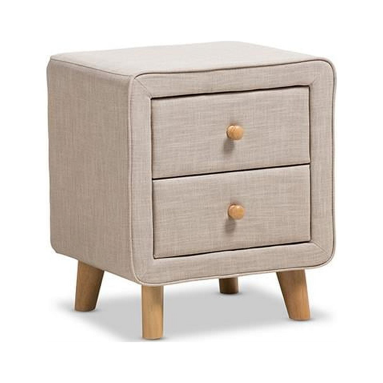 Urban Designs Jonesy Mid-Century Beige Linen Upholstered 2-Drawer ... regarding Jonesy Mid-Century Beige Linen Upholstered 2-Drawer Nightstand
