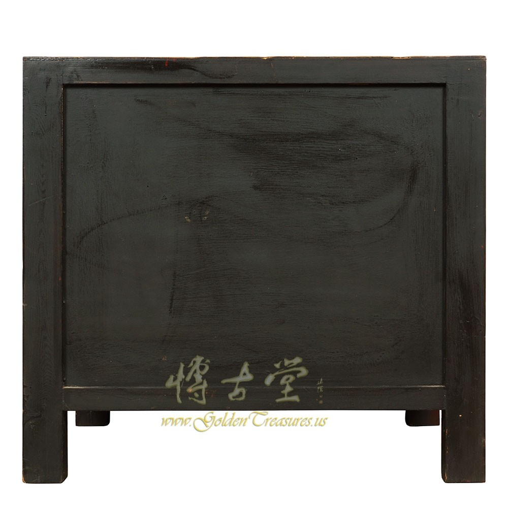Vantage Chinese Mongolia Painted Night Stand/End Table Chinese Antiques within Conisgned Vintage Chinese Painted Dragon Night Stand/End Table