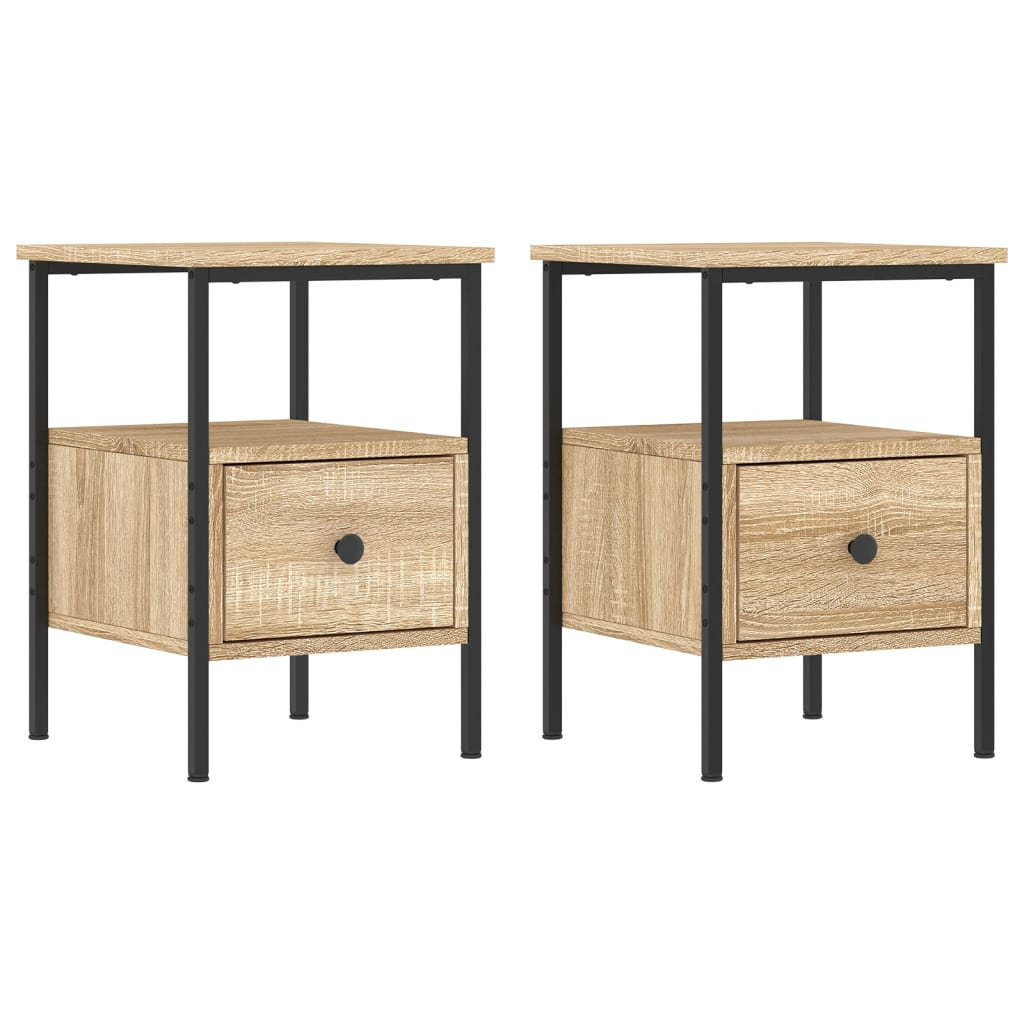 Vidaxl Bedside Cabinet Engineered Wood, Iron Medium & Reviews | Wayfair inside Comparing bedside cabinet options for optimal bedroom organization