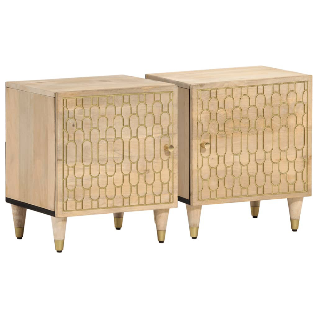 Vidaxl Bedside Cabinet Storage End Table Bedroom Furniture Solid Wood ... intended for Vidaxl Cabinet Nightstand End Table For Bedroom Office Solid Rough Wood Mango
