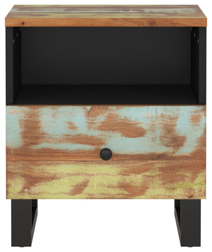 Vidaxl Cabinet Accent Nightstand End Table Solid Wood Mango And ... throughout Design considerations for white and brown nightstands in modern interiors