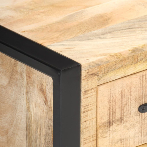Vidaxl Cabinet Drawer Dresser Side End Table For Bedroom Solid Wood ... within Design considerations for bedroom side tables with drawers