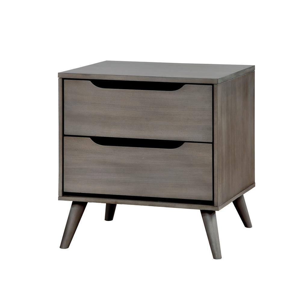 William's Home Furnishing Lennart Gray Mid-Century Modern Style ... for Exploring the Functional Aesthetics of the Benzara BM123113 Lennart Series