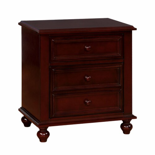 Wooden Night Stand With 3 Drawers, Dark Brown - Saltoro Sherpi ... in Lexicon Centralia 3-Drawers Transitional Wood Nightstand In Brown