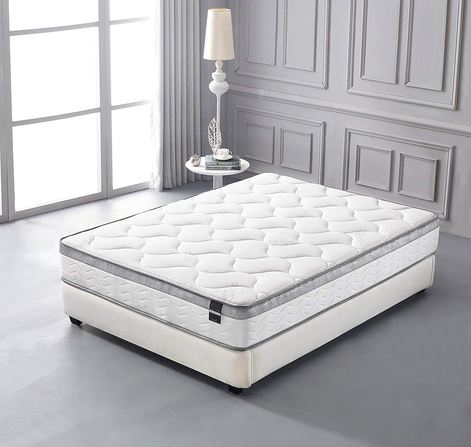 "10"" Memory Foam & Spring Hybrid Mattress, Full Size, Soft Polyester ... for 10 In Full Size Mattress